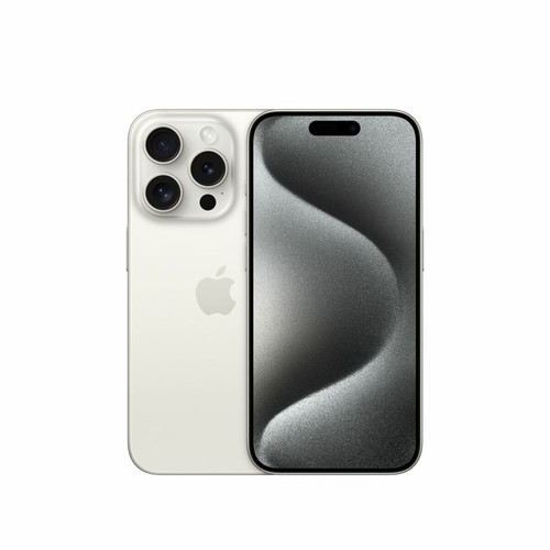 Apple - iPhone 15 Pro - 5G - 8/128 Go - Blanc Titanium Apple  - Bonnes affaires Smartphone