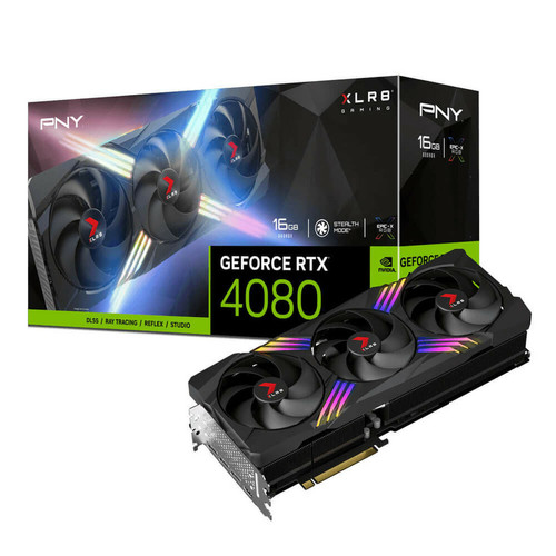 PNY - GeForce RTX 4080 XLR8 Gaming VERTO EPIC-X RGB Triple Fan - 16Go PNY  - Informatique Seconde vie