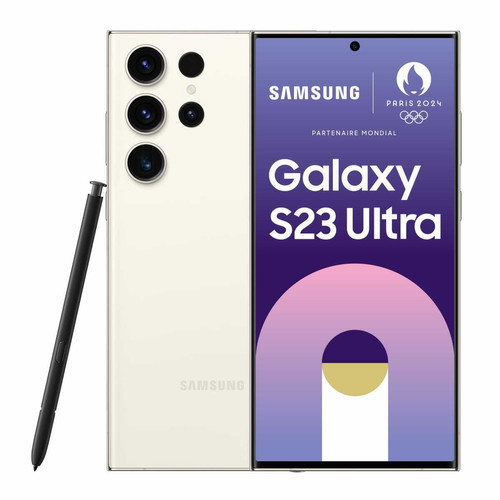 Samsung - Galaxy S23 Ultra - 12/512 Go - Crème Samsung - Samsung reconditionné