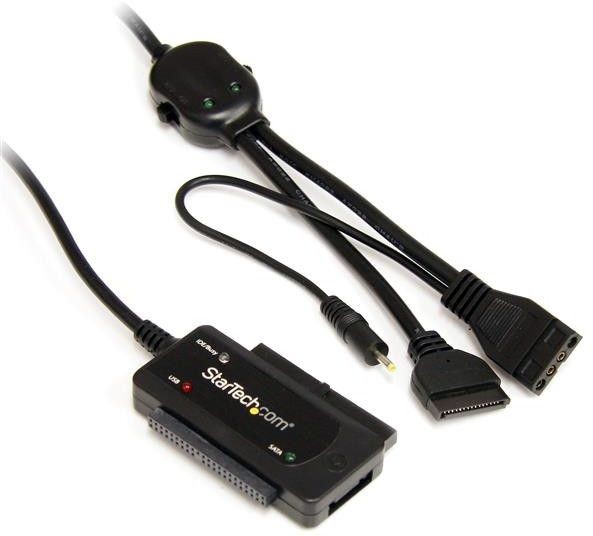 Startech - Câble adaptateur / Convertisseur USB 2.0 vers disque dur SATA / IDE de 2,5 / 3,5 pouces - Noir Startech - Startech