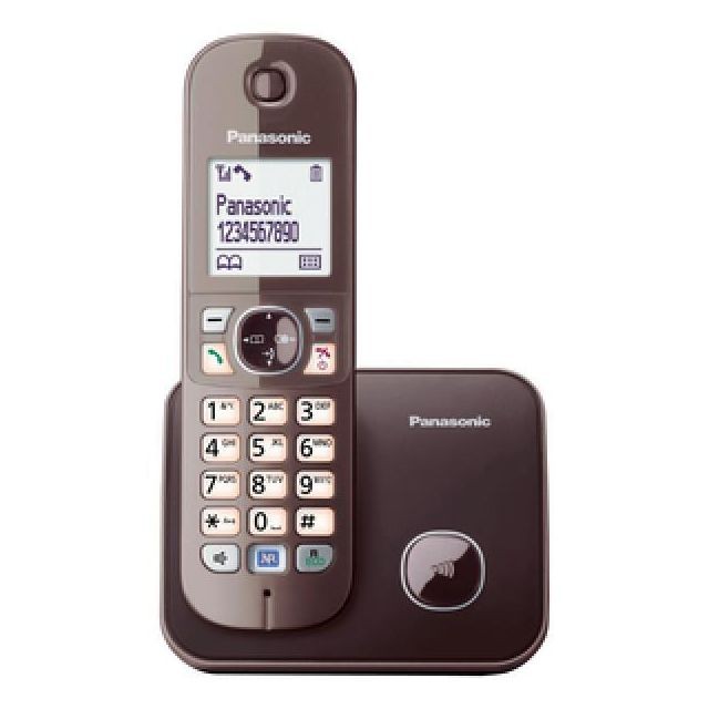 Panasonic - Panasonic KX-TG6811GA mocca braun Panasonic  - Téléphone fixe sans fil