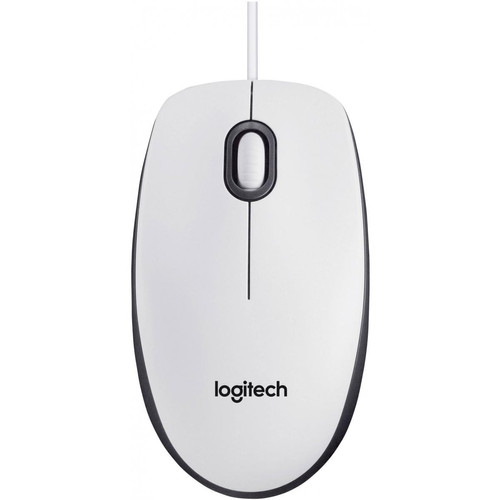 Logitech - M100 Blanc - Filaire Logitech - Souris Logitech