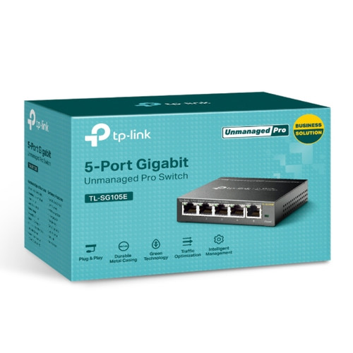 Switch TP-LINK 5-Port Gigabit Desktop Easy Smart Switch, 5 10/100/1000Mbps RJ45 ports