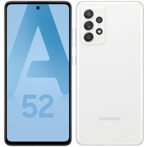 Smartphone Android Samsung Galaxy A52 5G - 128 Go - Blanc