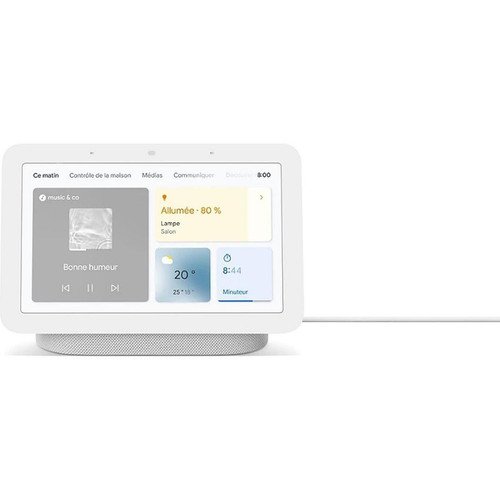 GOOGLE - Nest Hub (2eme génération) - Gris clair GOOGLE - Google Assistant Enceinte connectée