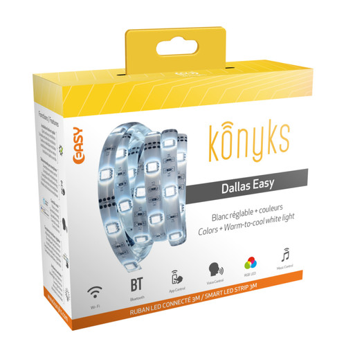 Konyks - Dallas Easy - Ruband LED couleur connecté Konyks - Ruban LED connecté Oui