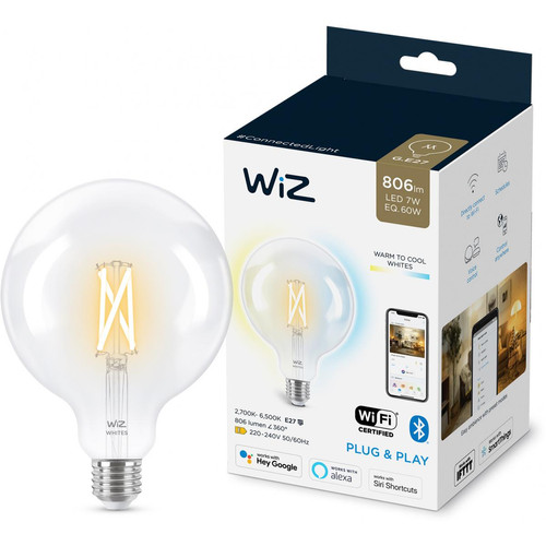 Wiz - Ampoule connectée E27 - Globe 125 - Blanc variable Wiz  - Ampoule connectée