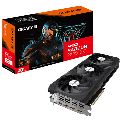 Gigabyte - GAMING Radeon RX 7900 XT GAMING OC 20G AMD 20 Go GDDR6 Gigabyte - Carte Graphique Gamer Composants