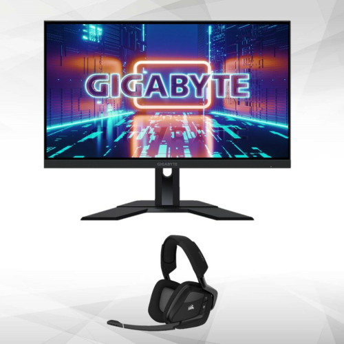 Gigabyte - 27" LED M27Q (rev2.0) + VOID Pro RGB ELITE Wireless (noir) - Sans fil Gigabyte - Moniteur PC Non compatible
