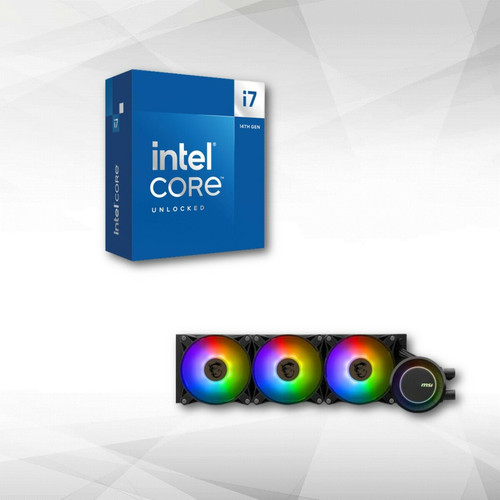 Intel - Intel Core i7-14700K (3.4 GHz / 5.6 GHz) + MAG CORELIQUID E360 Intel - Processeur Intel core i5