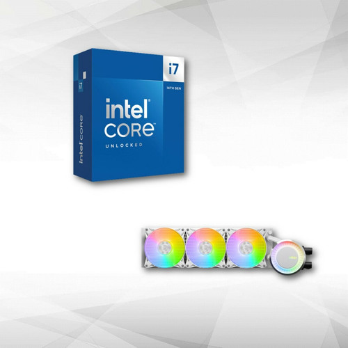 Intel - Intel Core i7-14700K (3.4 GHz / 5.6 GHz) + MAG CORELIQUID E360 White Intel - Soldes Processeur