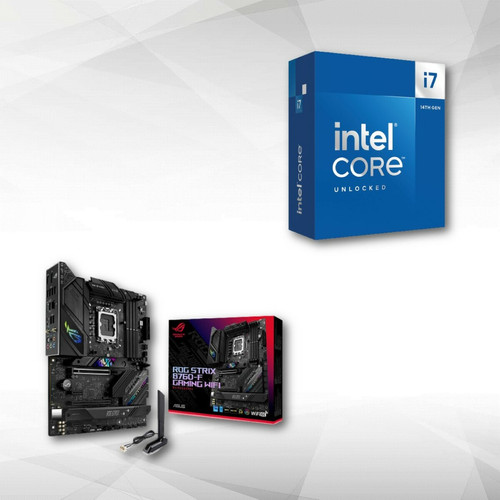 Kit d'évolution Asus Intel Core i7-14700K (3.4 GHz / 5.6 GHz) + ROG STRIX B760-F GAMING WIFI