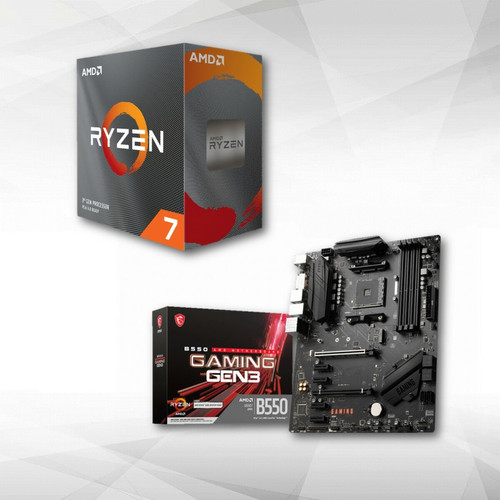 Amd - Ryzen 7 5800X - 3,8/4,7 GHz + MSI B550 GAMING GEN3 Amd - Kits évolution AMD Kit d'évolution