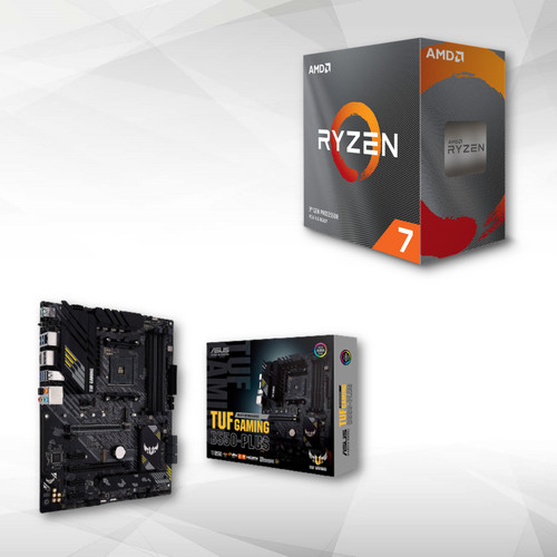 Amd - Ryzen 7 5700X - 4.6/3.4GHz + AMD B550-PLUS TUF GAMING - ATX Amd - Profitez de la livraison offerte sur les composants vendus et expédiés par Rue du Commerce