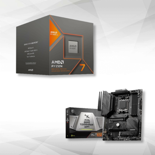 Amd - Ryzen 7 8700G Wraith Spire (4.2 GHz / 5.1 GHz) + MAG B650 TOMAHAWK WIFI Amd  - Processeur AMD