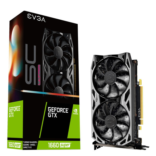 Evga - GeForce GTX 1660 SUPER SC ULTRA GAMING - Dual Fan - 6Go Evga - NVIDIA GeForce RTX SUPER