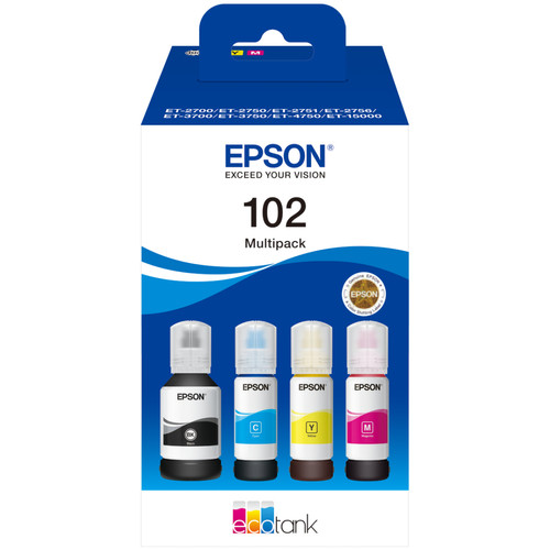 Toner Epson Cartouche d'encre C13T03R640 102 EcoTank 4-colour Multipack