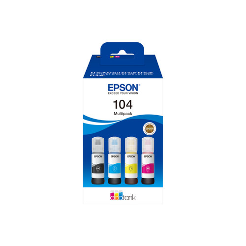 Toner Epson Cartouche d'encre C13T00P640 104 EcoTank 4-colour Multipack