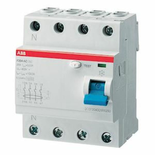 Abb - interrupteur différentiel - abb f204 - 4 pôles - 40a - 30ma - type ac - abb 442051 Abb  - Electricité