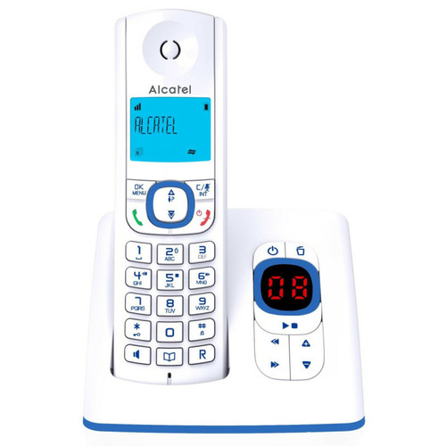 Alcatel - Téléphone fixe ALCATEL F 530 VOICE BLEU Alcatel - Bonnes affaires Téléphone fixe sans fil
