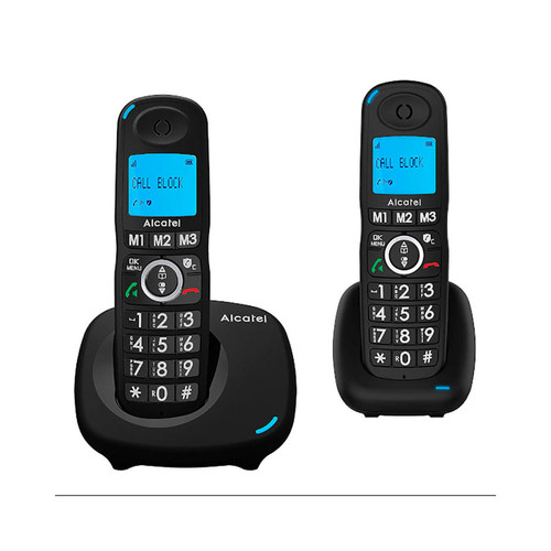 Alcatel - Téléphone sans fil DECT Alcatel XL535 Duo Noir Alcatel - Téléphone fixe Duo