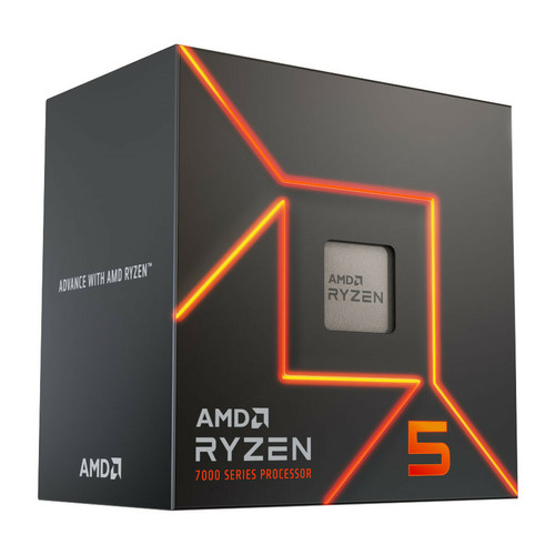 Amd - AMD Ryzen 5 7600 Wraith Stealth (3.8 GHz / 5.1 GHz) Amd  - Amd