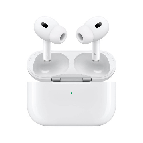 Apple - Ecouteurs sans fil Apple Airpods Pro 2e génération, blanc, avec étui de chargement MagSafe (Lightning) - MQD83ZM/A (Apple) Apple - La fête des pères Son audio