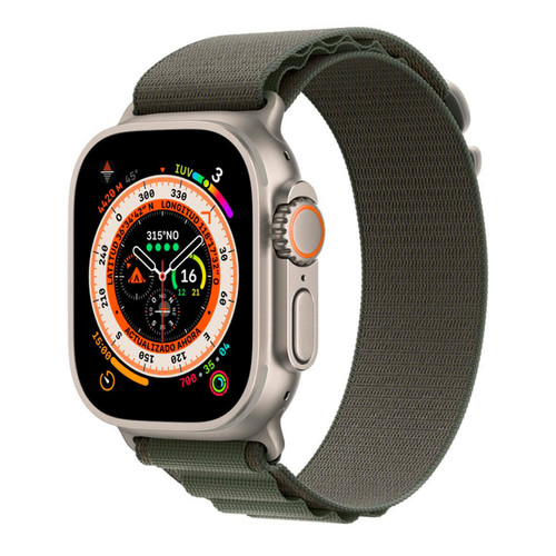 Apple - Apple Watch Ultra (GPS + Cellulaire) 49mm Boîtier en titane et Boucle Alpine vert Apple - Bonnes affaires Apple Watch