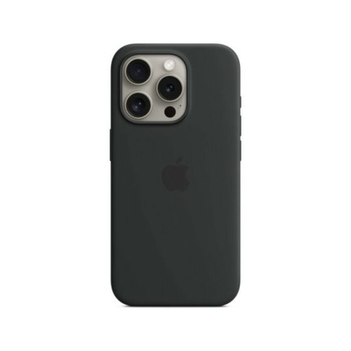 Coque, étui smartphone Apple Coque iPhone Silicone MagSafe iPhone15 Pro Max - Noir