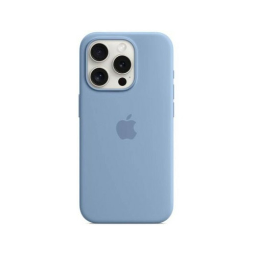 Coque, étui smartphone Apple Coque iPhone Silicone MagSafe iPhone15 Pro - Bleu clair