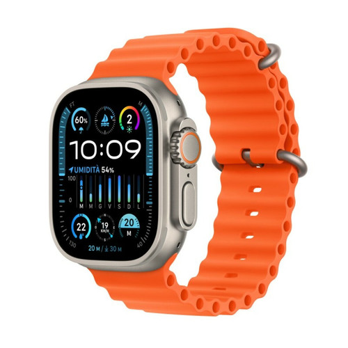 Apple Watch Apple Montre intelligente Apple Watch Ultra 2 1,9" Orange Doré 49 mm