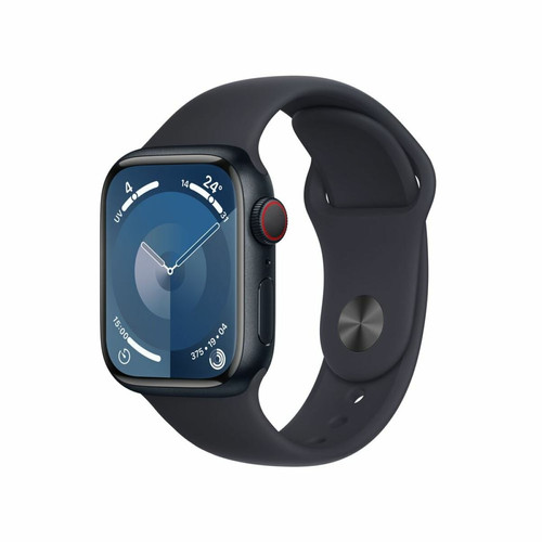 Apple - Apple Watch Series 9 GPS 41 mm Boîtier en aluminium minuit avec bracelet sport minuit M/L Apple - Apple Watch Gps