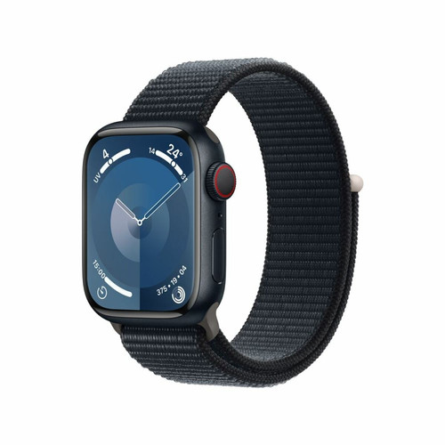 Apple Watch Apple Apple Watch Series 9 GPS 41 mm Boîtier en aluminium minuit avec boucle Sport minuit