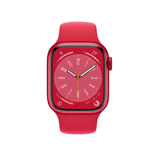 Apple - Montre intelligente Apple Watch S8 Rouge 1,9" 41 mm Apple  - Apple Watch
