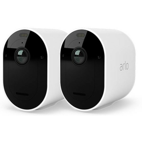 Arlo - Arlo - Pack de 2 caméras de sécurité PRO5 blanches - VMC4260P-100EUS Arlo - 24ème Anniversaire Rue du Commerce Maison connectée