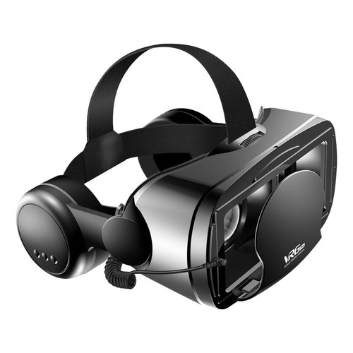 Casques de réalité virtuelle Avizar Casque VR Téléphone 3D Lentille Anti-Lumière Bleue Audio Jack 3.5mm Intégré Noir