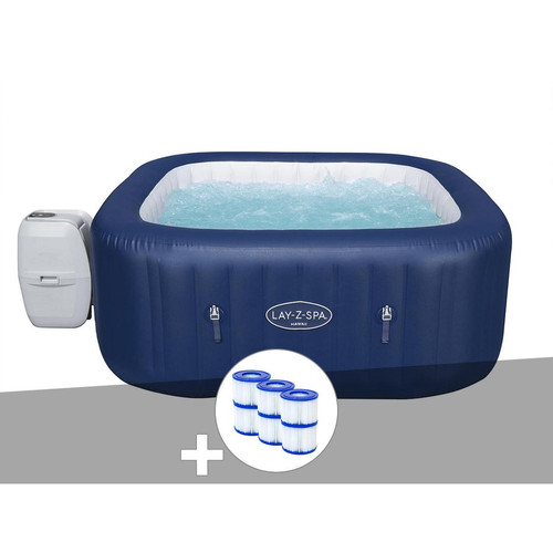 Bestway - Kit spa gonflable Bestway Lay-Z-Spa Hawaii carré Airjet 4/6 places + 6 filtres Bestway  - Spa gonflable