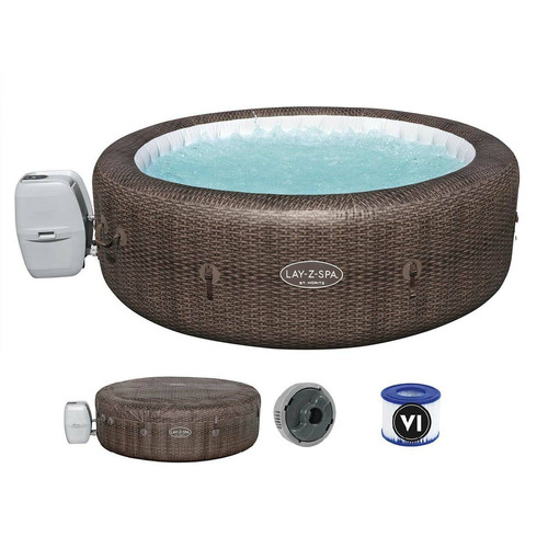 Bestway - Spa gonflable Lay-Z-Spa St Moritz rond Airjet 5/7 places Bestway  - Spa gonflable