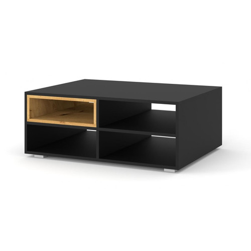 Bim Furniture - Table basse anette M 94x70 cm noir mat / chêne artisan Bim Furniture - Tables basses Industriel