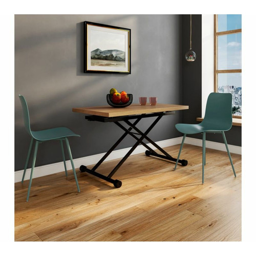 But - Table basse Elio up and down Elio chêne et noir But - Table basse chêne Tables basses