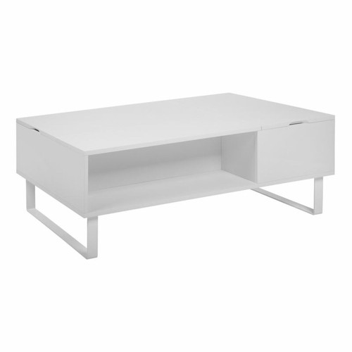 But - Table basse plateau relevable HAMPTON 2 blanc brillant But - Table basse relevable en bois Tables basses