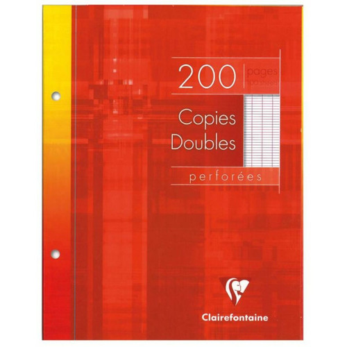 Clairefontaine - Clairefontaine 4411C Paquet de 5 étuis de 200 copies doubles perforées 17 x 22 200 pages séyès Clairefontaine  - Maison reconditionnée