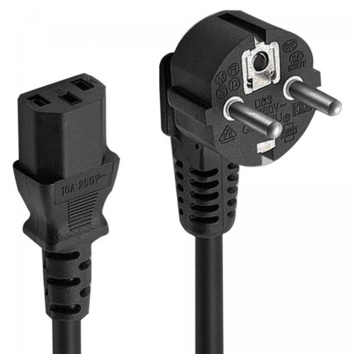 D2 Diffusion - D2 Câble alimentation secteur Europa IEC C13 - pour PC fixe / moniteur Coloris noir - 1m50 D2 Diffusion  - Câble et Connectique