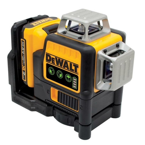 Niveaux lasers Dewalt Niveau laser multilignes vert sansfil Dewalt XR DCE089D1G 108 V  batterie 2 Ah  chargeur