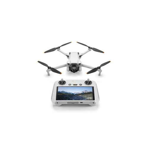 Drone connecté Dji Drone Dji Mini 3 avec télécommande écran intégré Gris