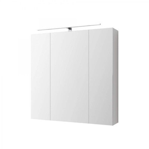 Ecd Germany - Armoire de toilette salle de bain avec miroir et LED 72,4x72x15 cm ML-Design® Ecd Germany - Ecd Germany
