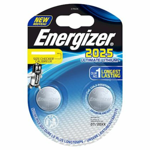 Télécommande portail et garage Energizer pile bouton haute performance - energizer cr2025 - lithium - energizer 423013