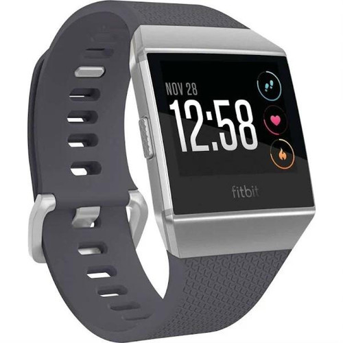 Fitbit - Fitbit Ionic Health And Fitness Smartwatch Silver (One Size, S and L Bands Included) Fitbit - Montre et bracelet connectés Fitbit