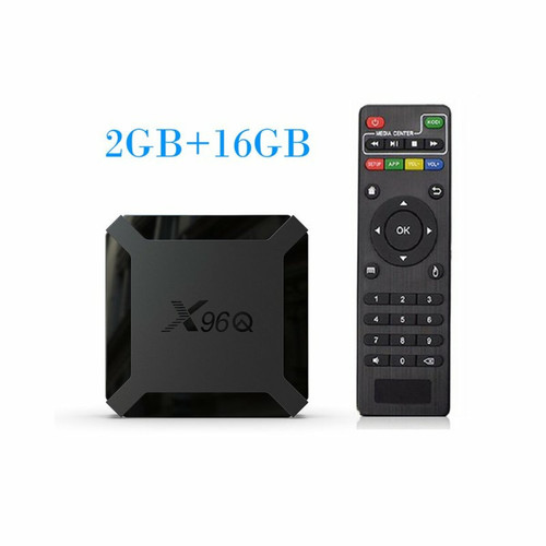 Generic - Tv Box Android 10.0 X96Q Allwinner H313 Quad Core 4K Smart Android Tv 2.4G Wifi X96 Q Set Top Box Réglementation Européenne Generic - Box Android TV Box TV (Apple TV, Chromecast...)