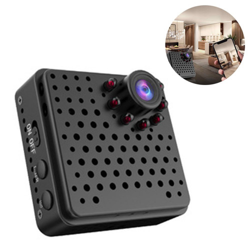 Accessoires caméra Generic Caméra nounou sans fil avec vision nocturne et détection de mouvement Petites caméras de surveillance de sécurité à domicile Caméra 1080P Grand angle 155 °